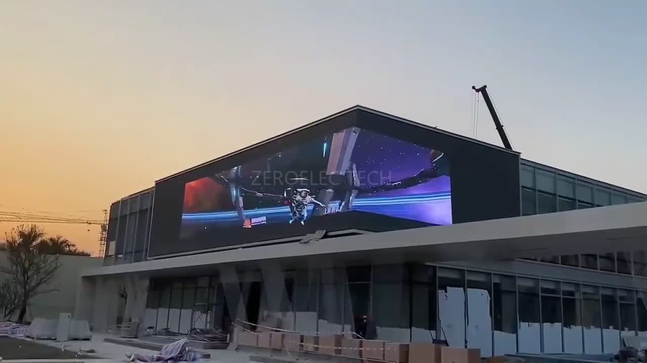 Outdoor P4 right angle LED display 3D effect