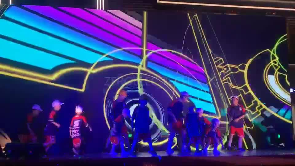 Street dance performance creative stage background LED display